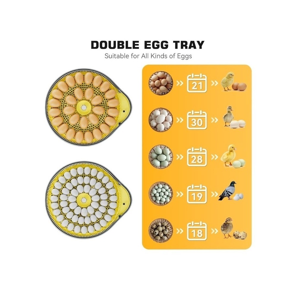 26 Egg Smart Incubator VOICE‎ CONTROL Auto Turning Temp Digital Poultry Hatcher - Picture 9 of 9
